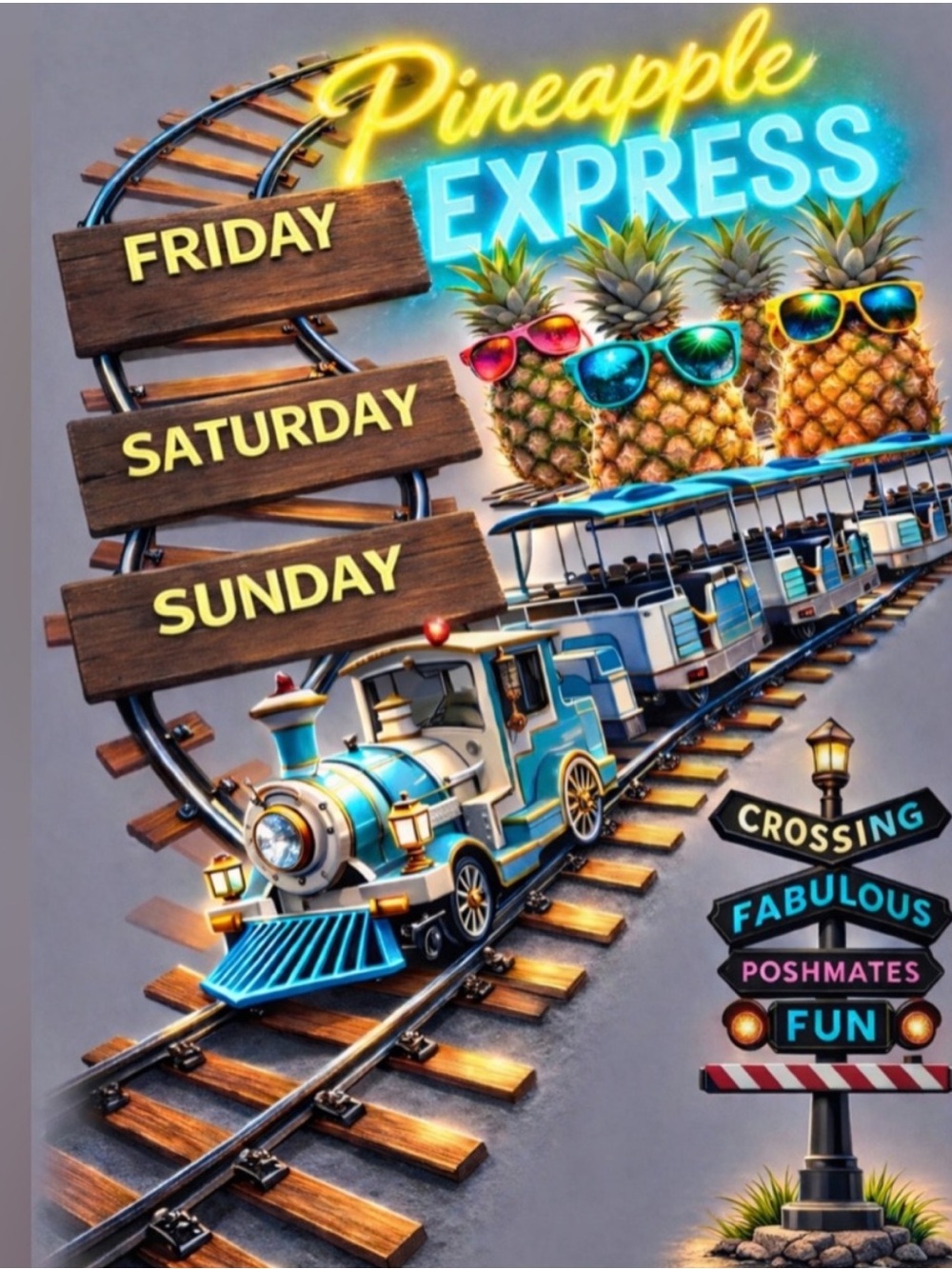 5/23 NOON PT Pineapple Express — Train, Collab, Marathon Notification 👍🏻👍🏼👍🏽👍🏾👍🏿